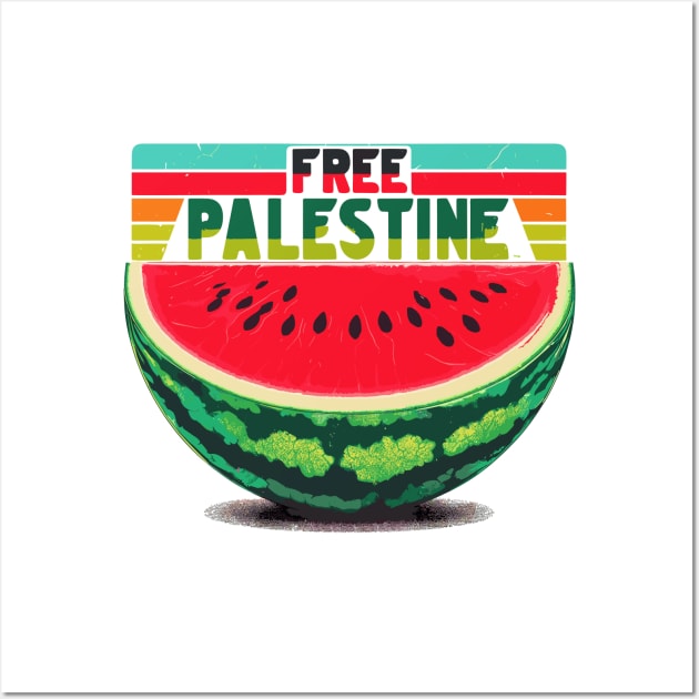 Free Palestine Watermelon Wall Art by TomFrontierArt